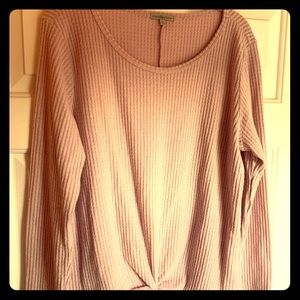 2/$20 Charlotte Russe Knot Casual Lavender Top L